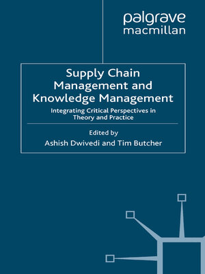 cover image of Supply Chain Management and Knowledge Management
